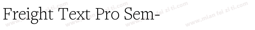 Freight Text Pro Sem字体转换